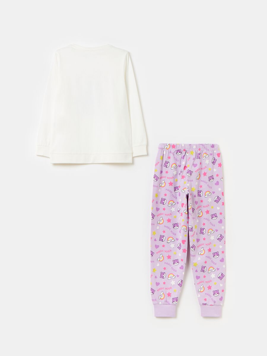 Organic cotton pyjamas with print_1