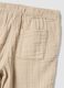 Boys' beige pure cotton trousers regular fit_3