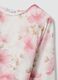 Pink pure cotton top with floral print_1