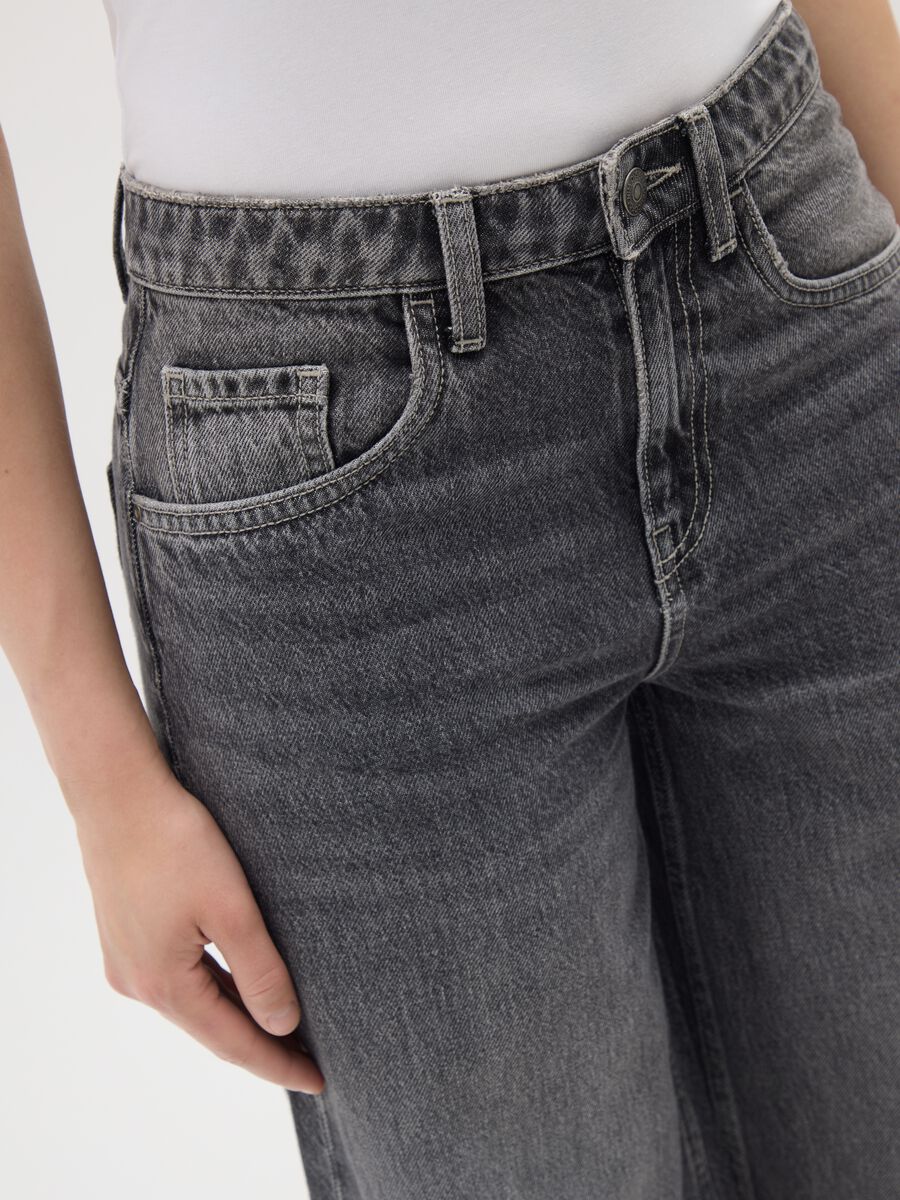 Wide-leg grey cotton trousers_3