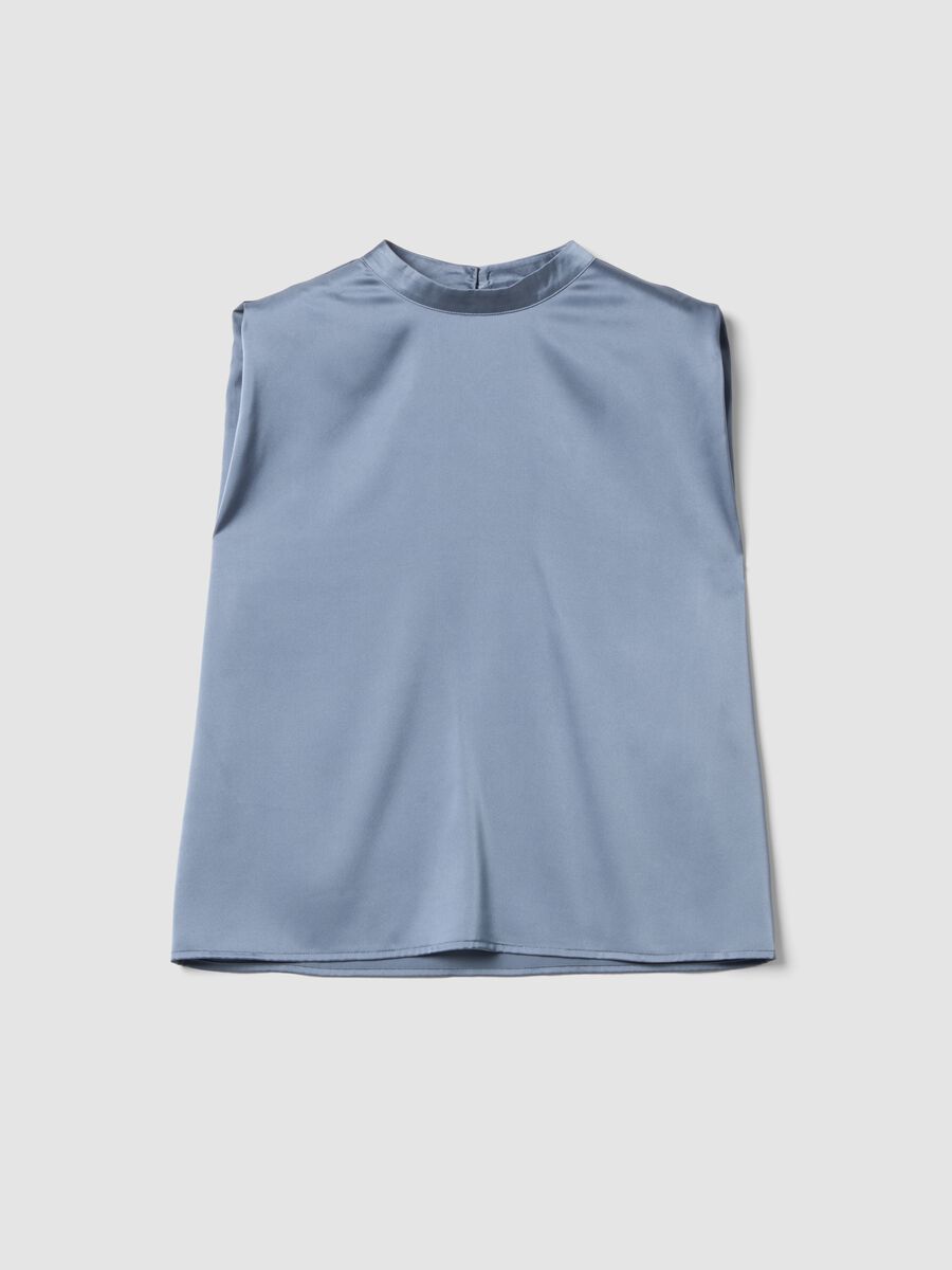 Grey stretch high-neck top_4