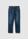 Blue Pure Cotton Regular Fit Jeans_4