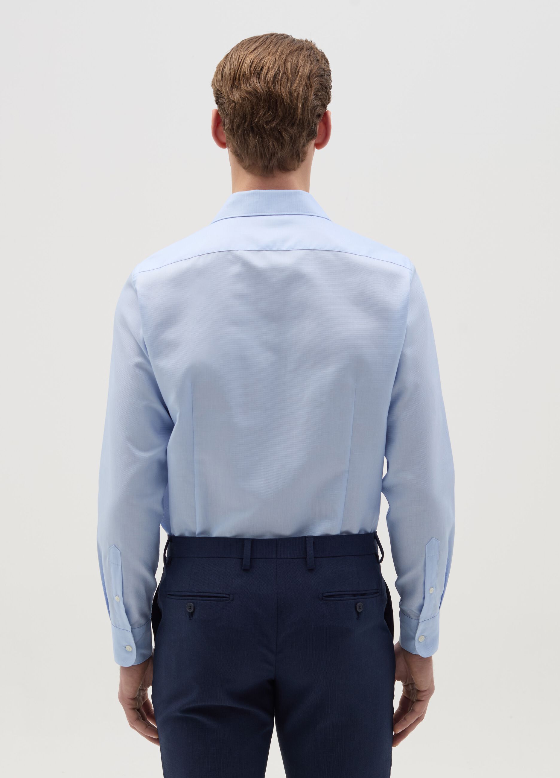 Slim-fit easy-iron shirt
