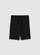 Boys&rsquo; black Bermuda shorts in 100% cotton with regular fit_3