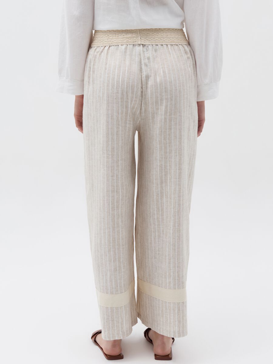 Pinstriped trousers with external crochet elastic_2