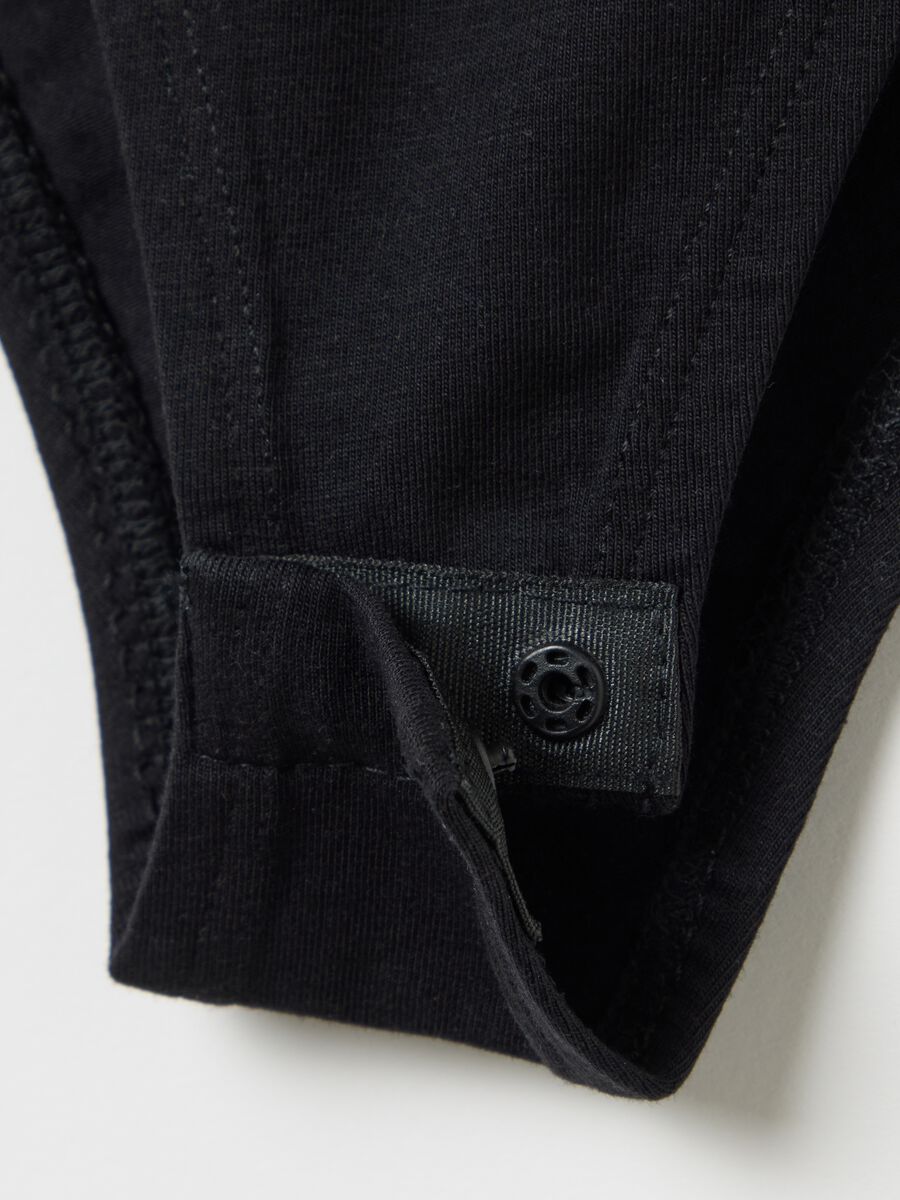 Black Ovs Body in Stretch Cotton_5