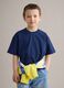 Children's Regular Fit Blue Pure Cotton T-shirt_0