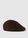 Brown pure cotton corduroy hat_1