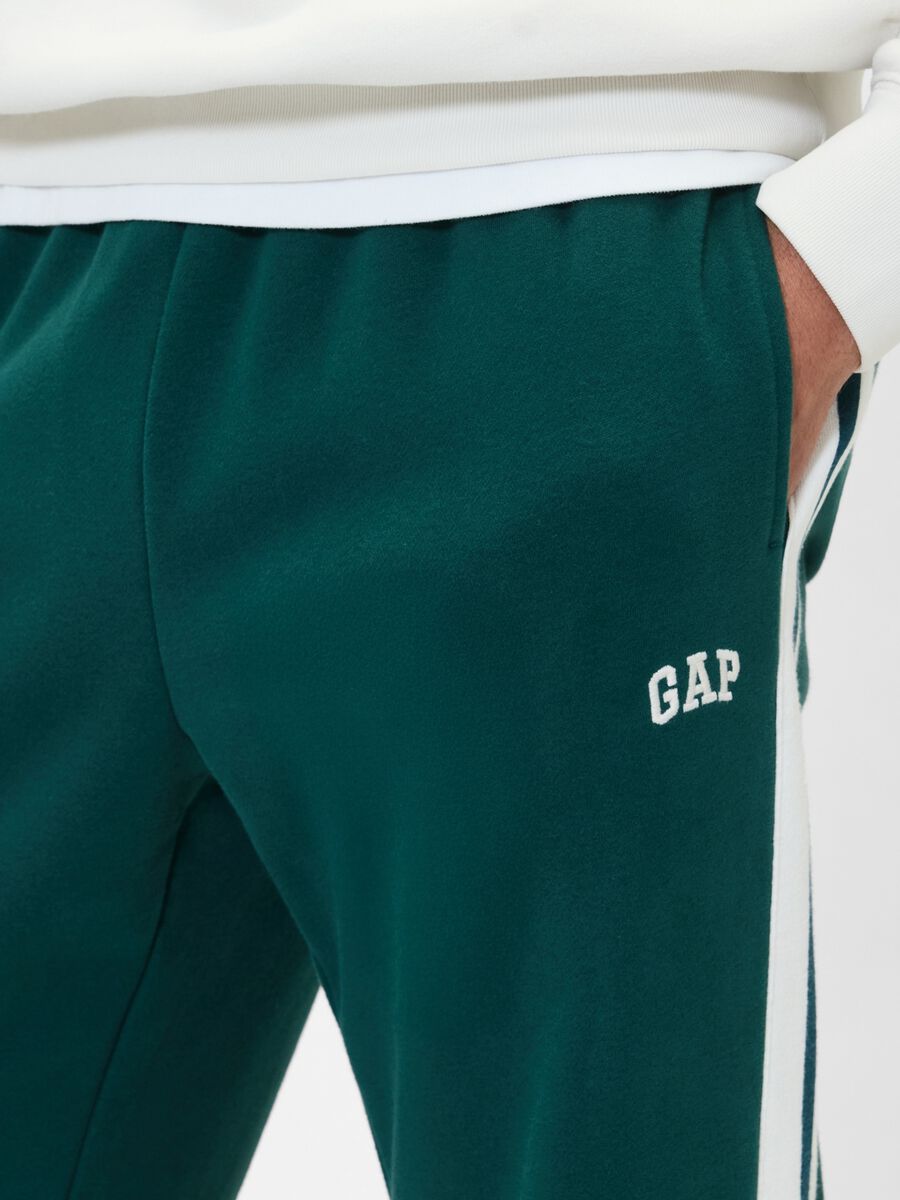 Pantaloni verdi in misto cotone_3