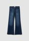 Blue bootcut denim jeans in stretch cotton_3