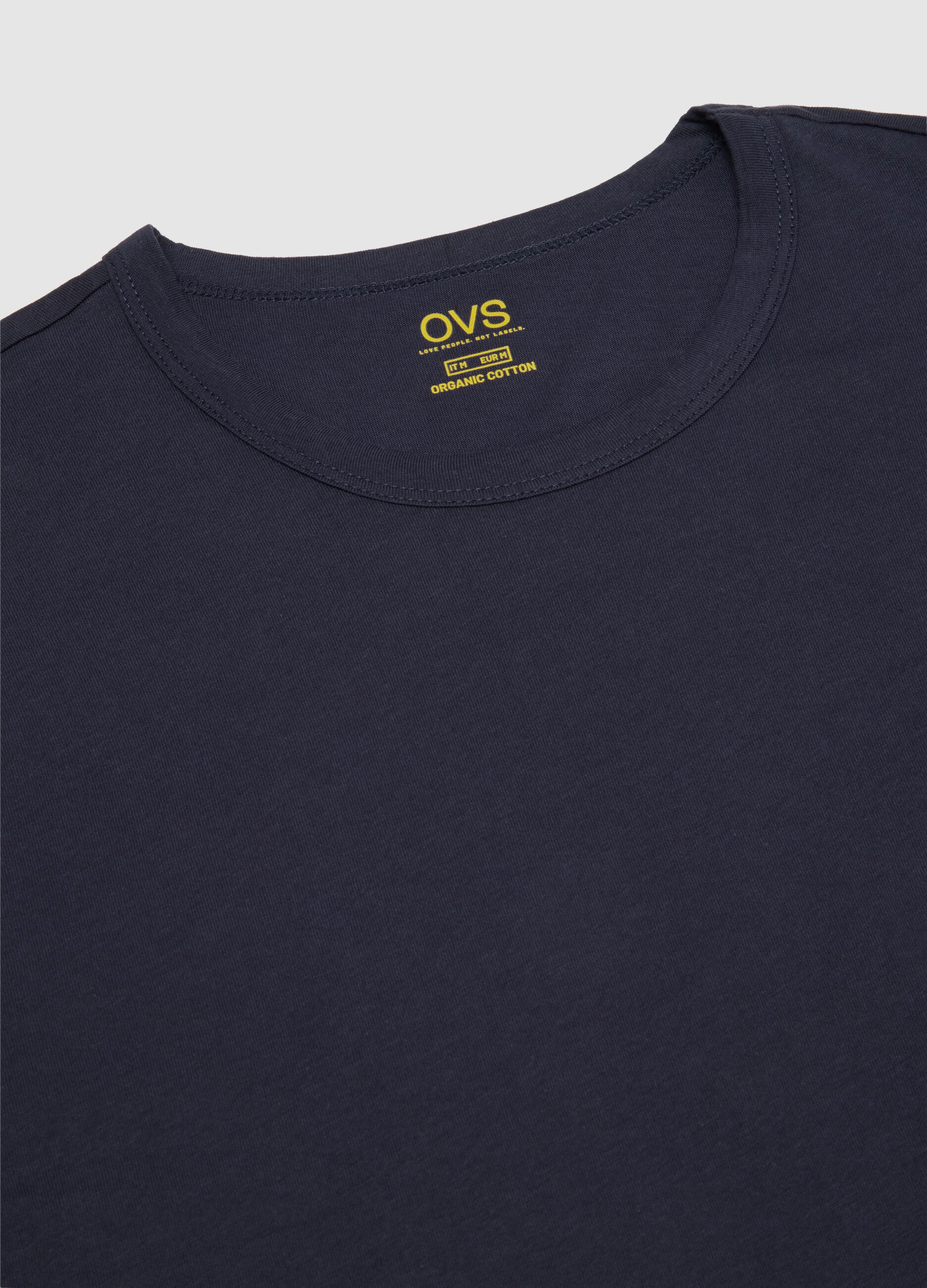 Bipack di t-shirt da uomo in puro cotone blu regular fit