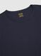 Men's blue pure cotton regular fit T-shirt_5