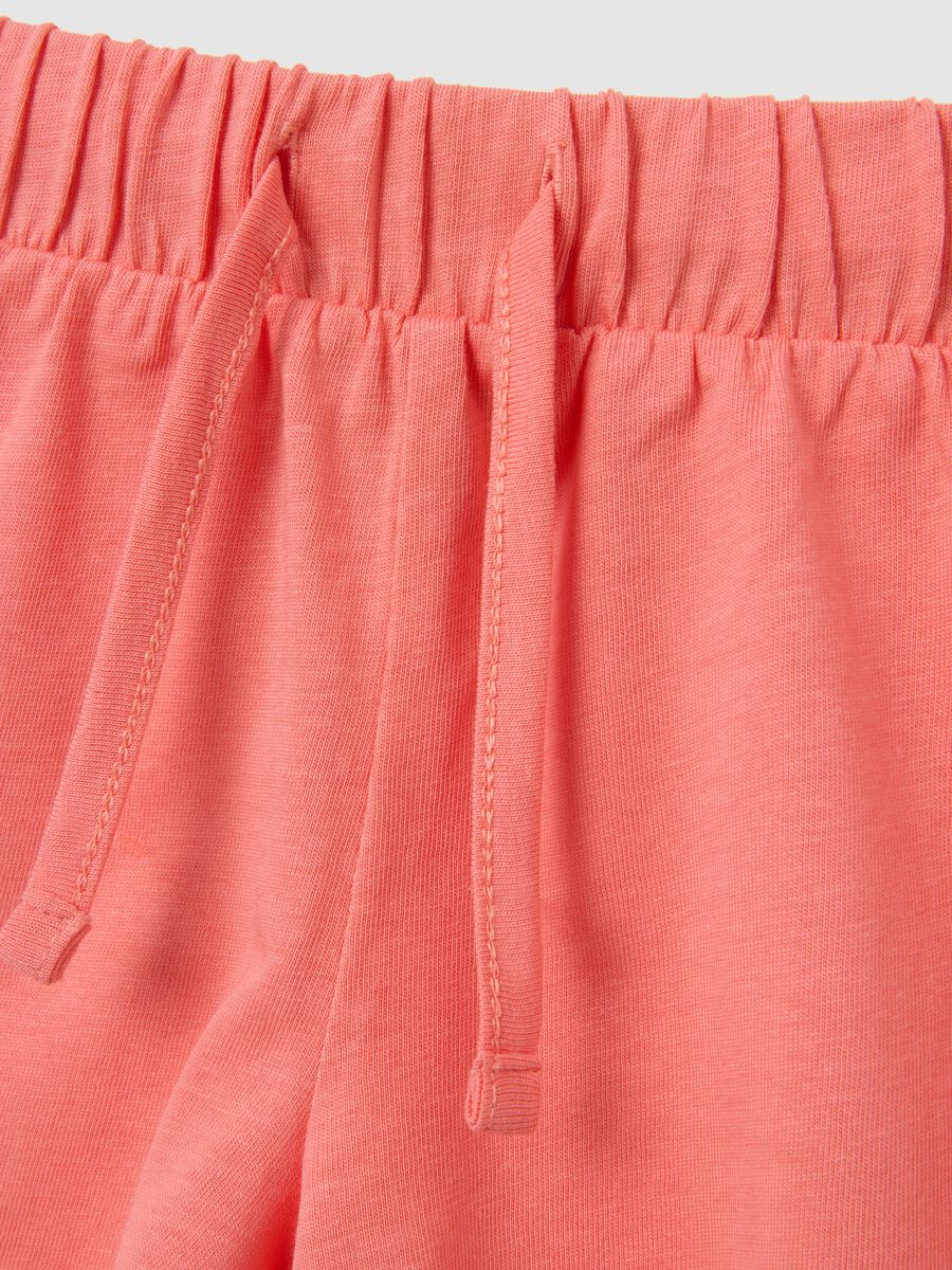 Girls' pink cotton regular fit outfit_3