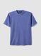 Blue pure cotton T-shirt with relaxed fit_0
