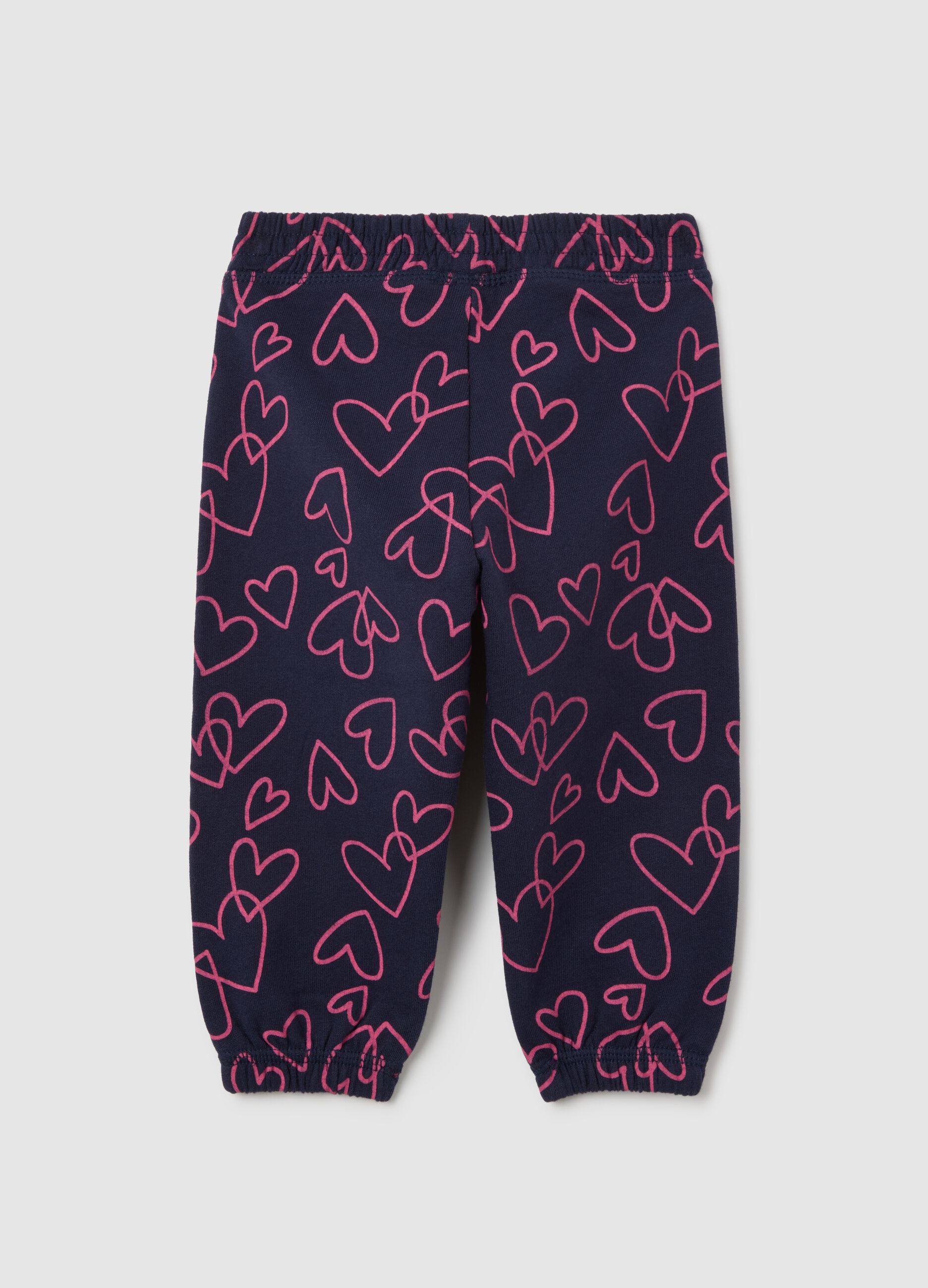 Girls' multicolour pure cotton regular fit trousers