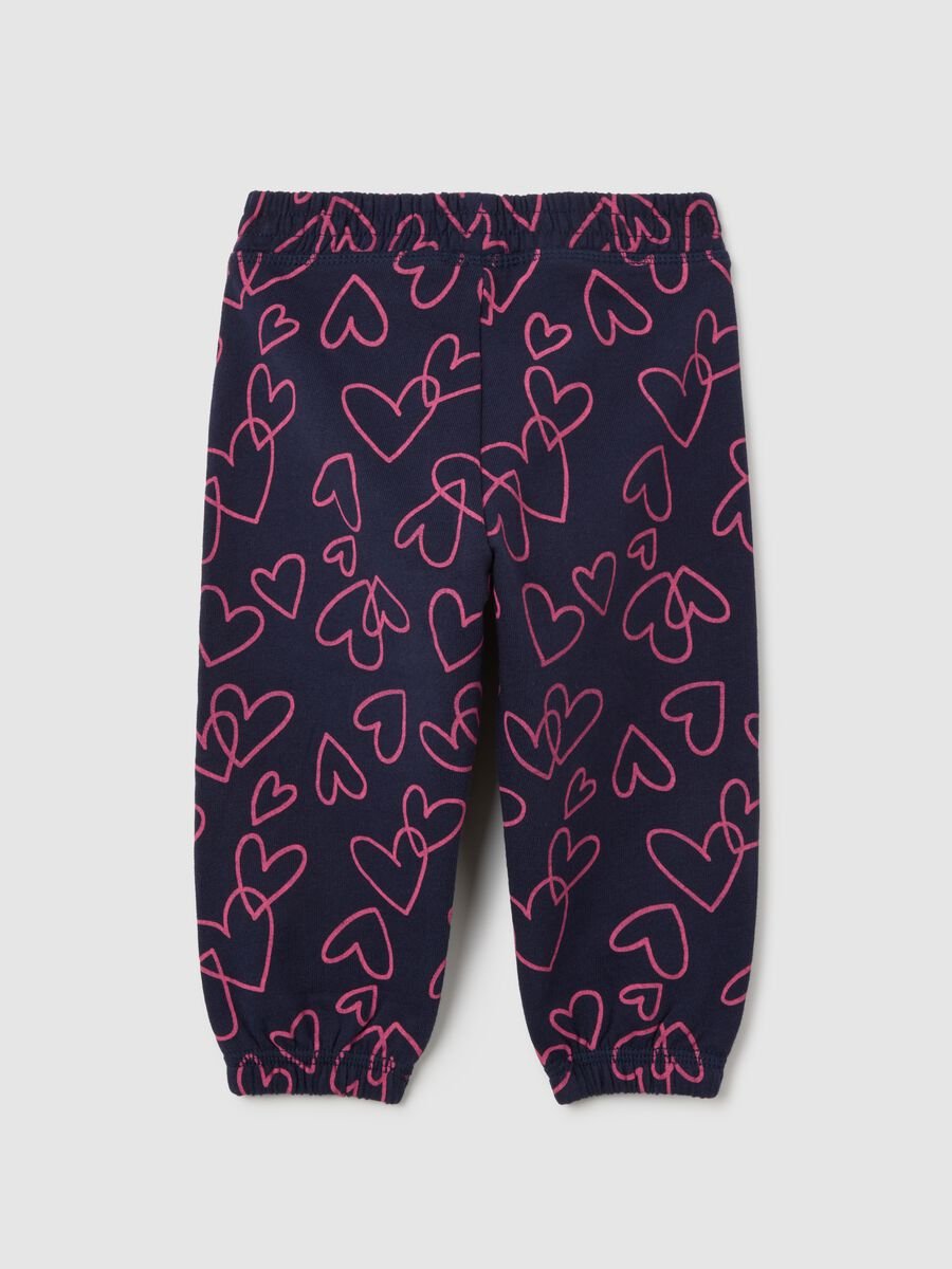 Girls' multicolour pure cotton regular fit trousers_1