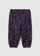 Girls' multicolour pure cotton regular fit trousers_1