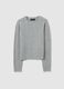 Grey regular fit sweater with sequins_4