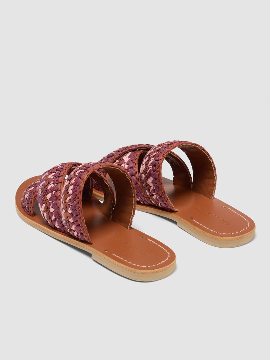Pink woven sandals_2