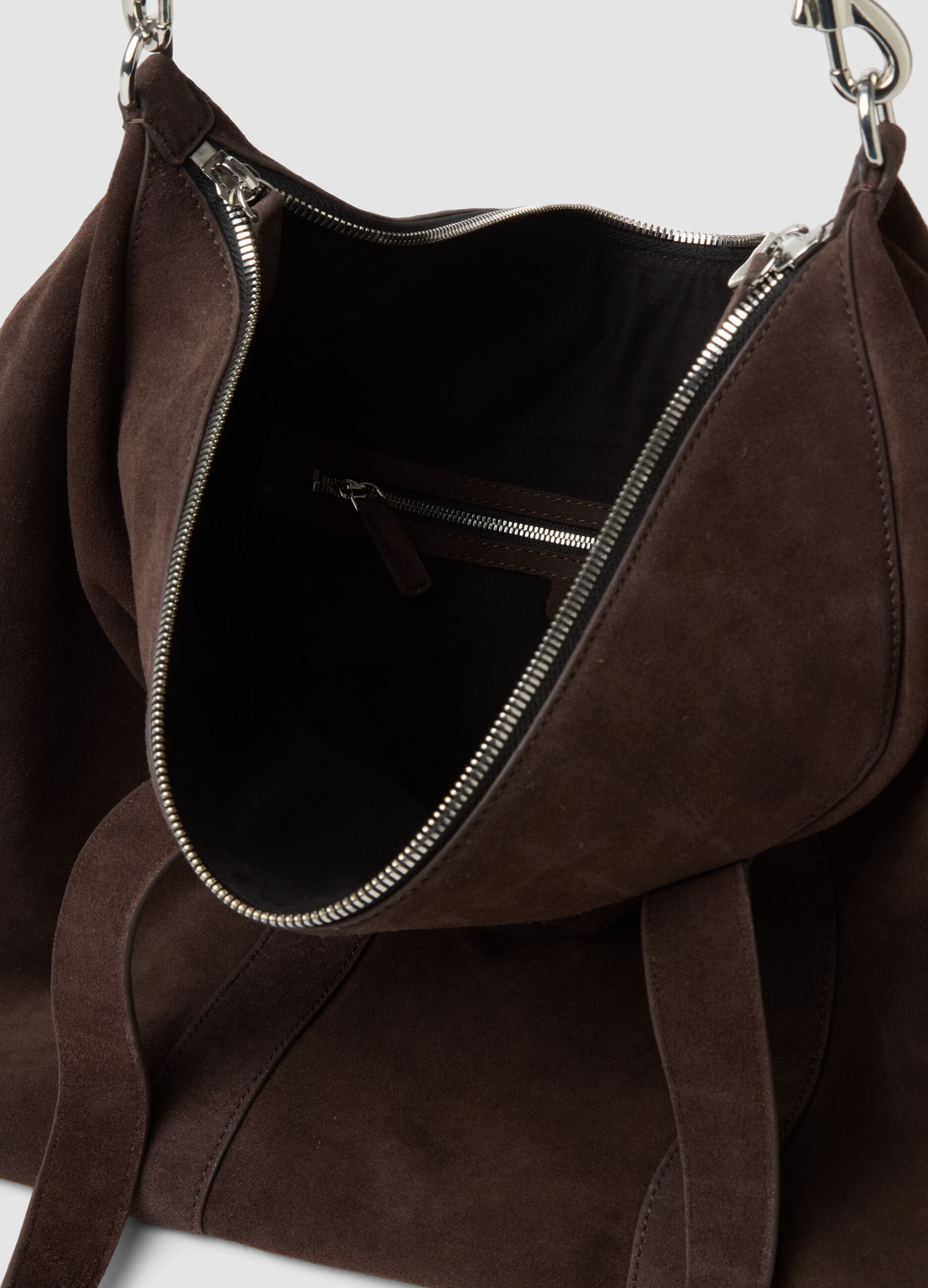 Borsa da viaggio marrone in vera pelle