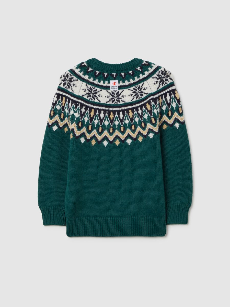 Multicolour children's sweater regular fit with Christmas pattern_1