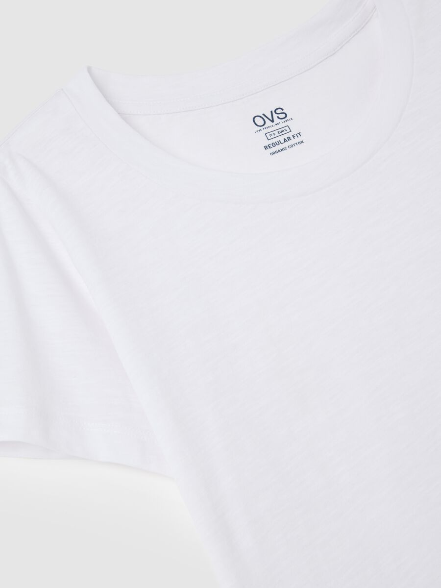 Pure Cotton White T-shirt by Ovs_5
