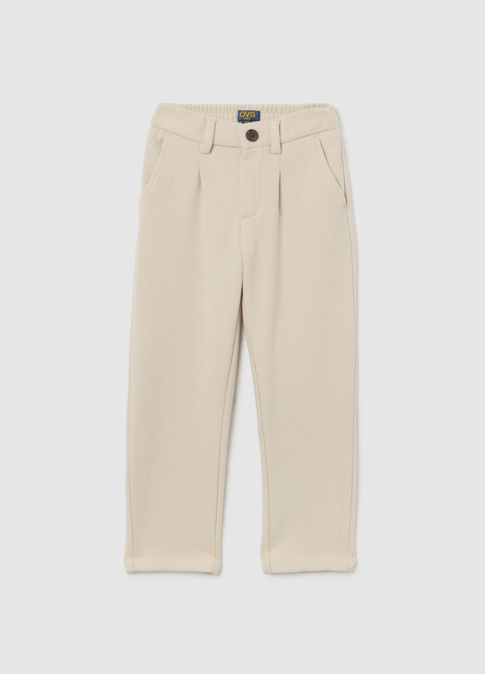 Pantaloni da bambino beige regular fit