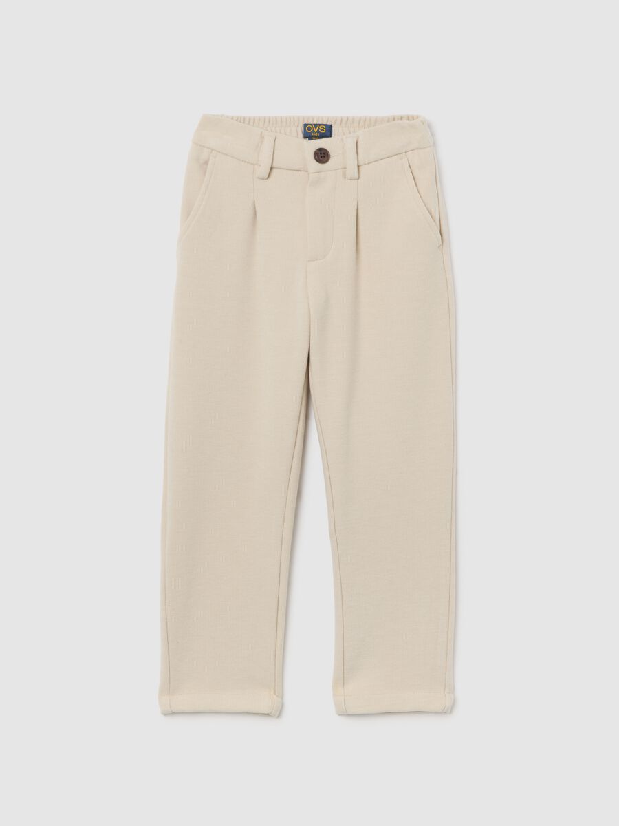Pantaloni da bambino beige regular fit_0