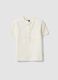Boys&rsquo; white pure cotton regular-fit shirt with buttons_0