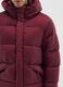 Burgundy The Iconic Puffer Jacket with Adjustable Hood_3