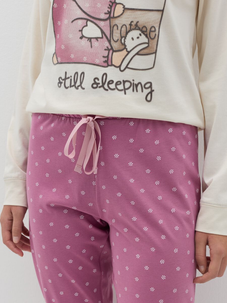 Long pyjamas with print in organic cotton_3