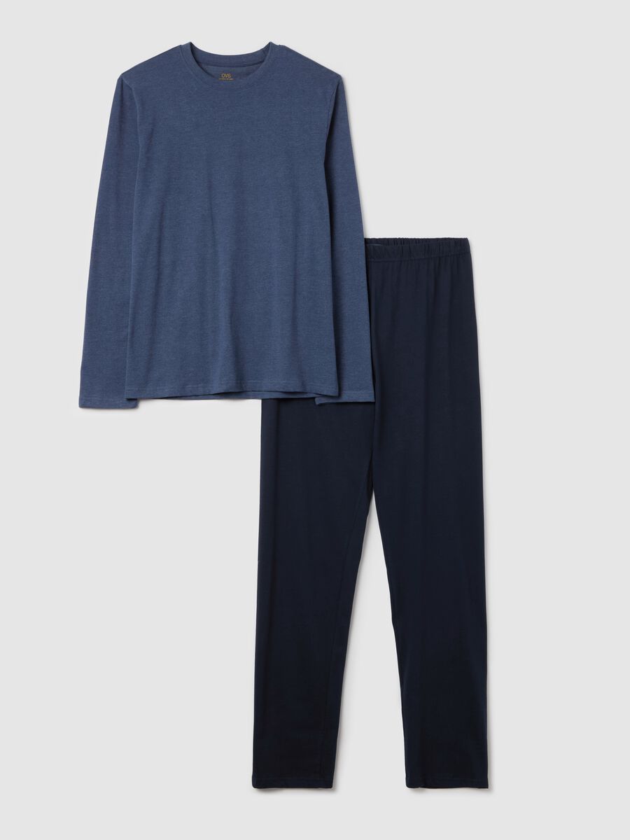 Long pyjamas with top with round neck_4