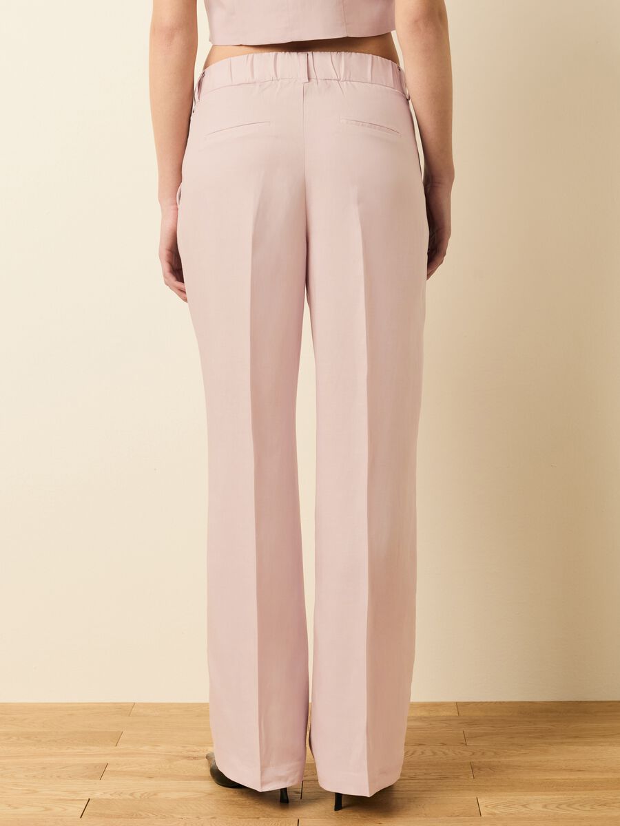 Wide-leg trousers in linen and Lyocell_2