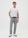 Men's regular fit grey pure cotton jeans_0