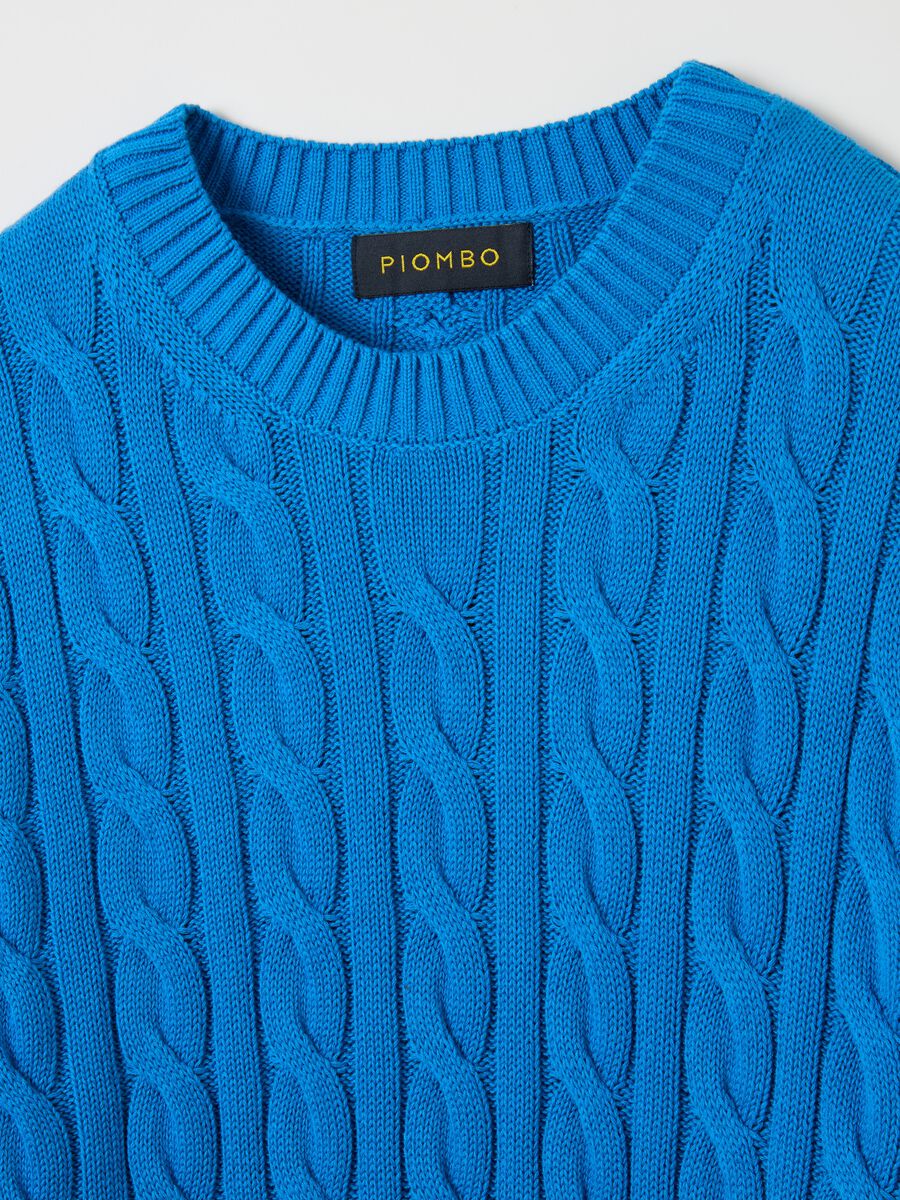 Pullover with cable-knit design_5