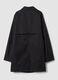 Black regular-fit parka with buttons and slanted pockets_2
