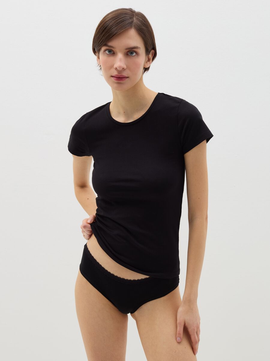 T-shirt intima in cotone stretch_0