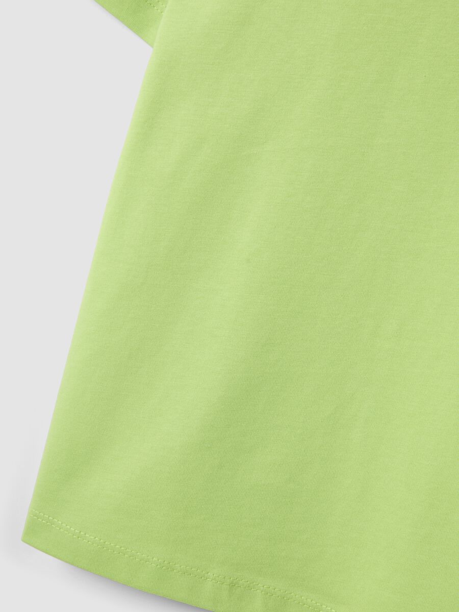 Kids&rsquo; green 100% cotton T-shirt, oversized fit_3
