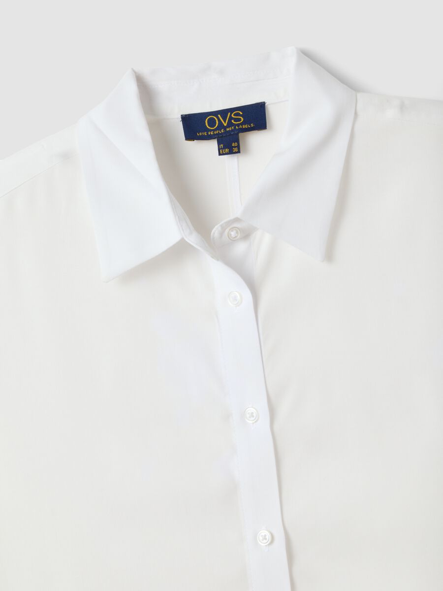 Camicia bianca in pura viscosa regular fit_5