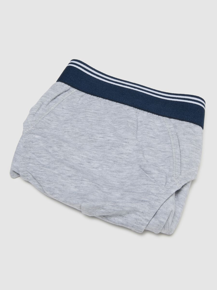 Boys' Grey Stretch Cotton Regular Fit Briefs_3
