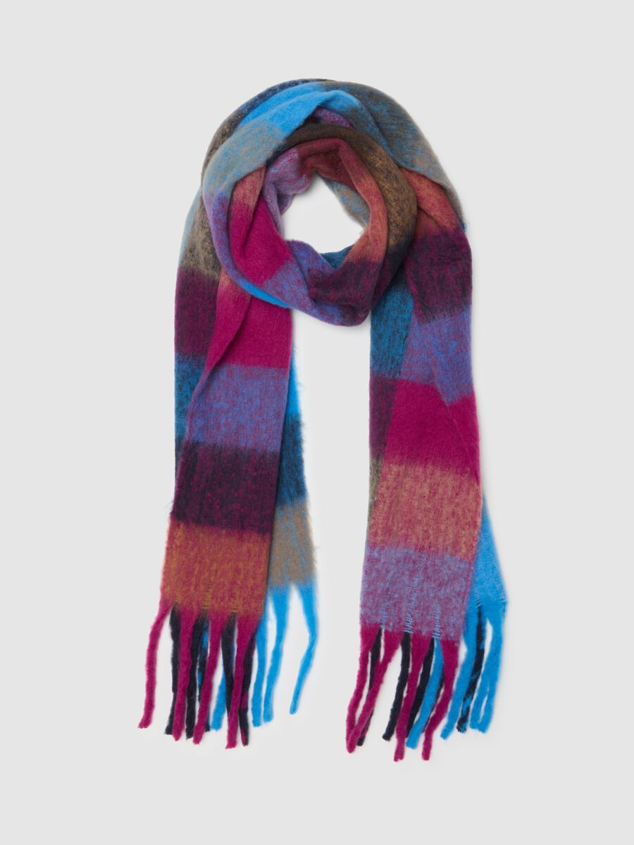 Sciarpa a quadri multicolor_0
