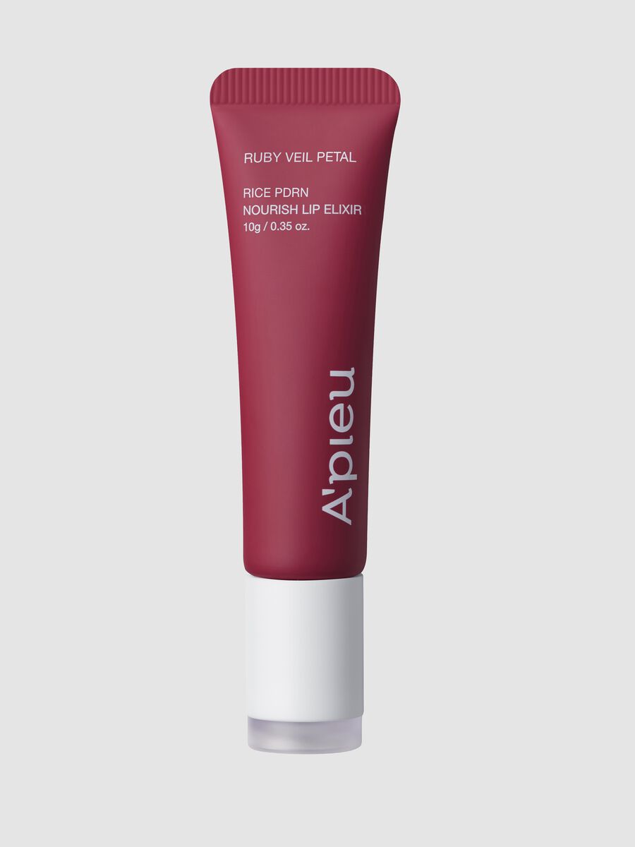 Rice PDRN Nourish Lip Elixir Ruby Veil Petal 10g - Korean make-up_0