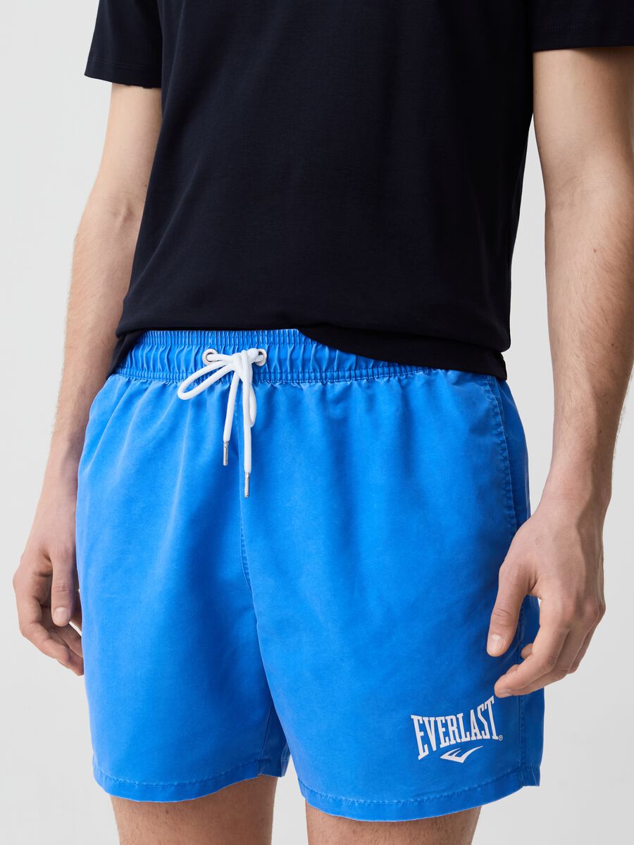 Swimming trunks with logo print_1