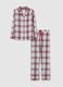 Long pyjamas in check flannel with lurex_4