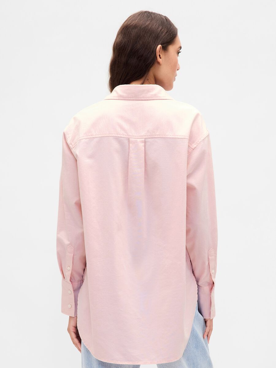 Pink Long Sleeve Cotton Shirt_1