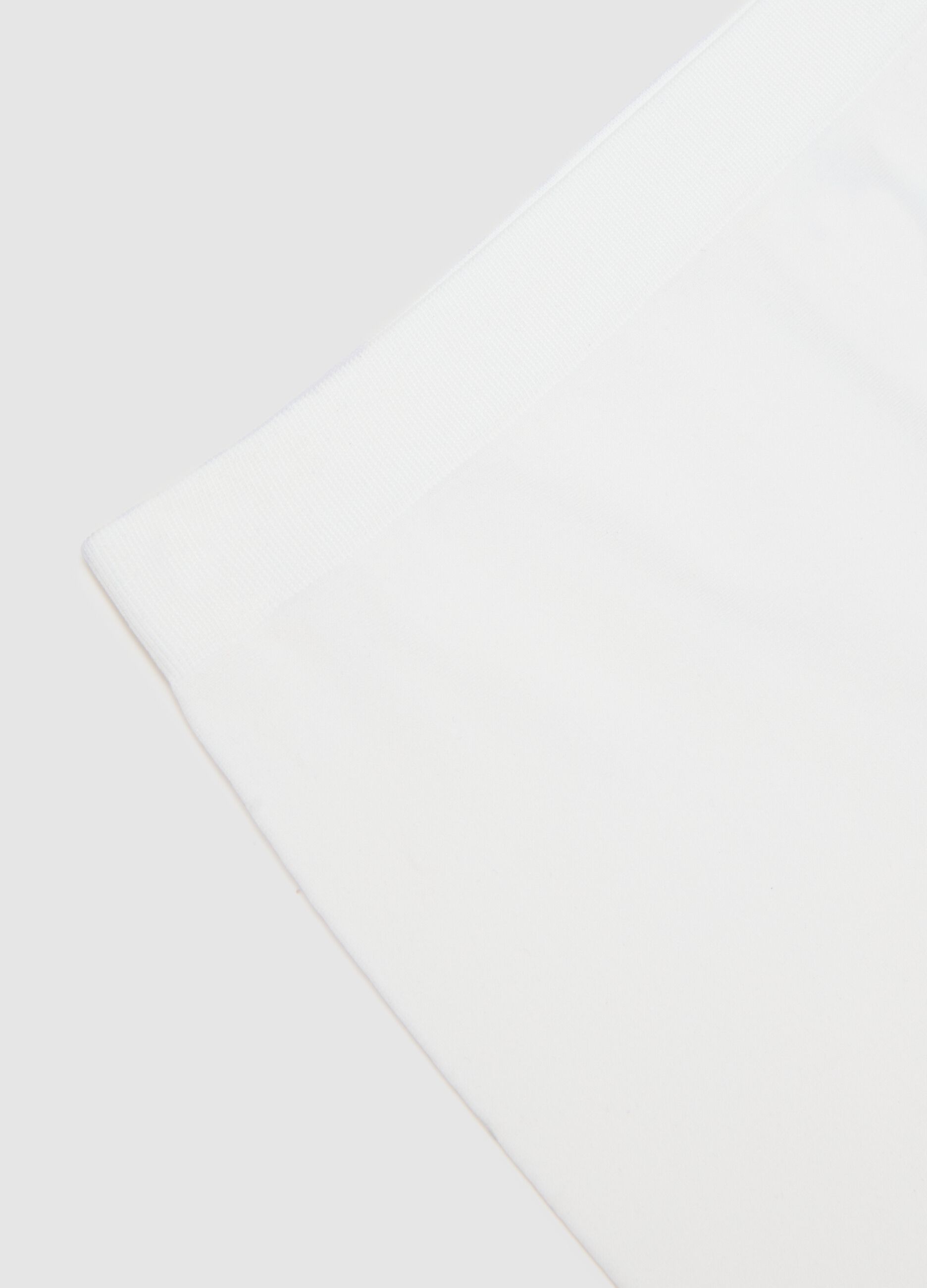 White Stretch Fabric Boxers Regular Fit