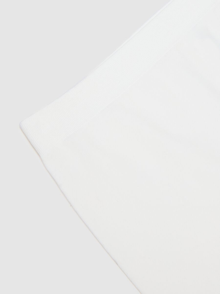 Boxer in tessuto elasticizzato bianco regular fit_5