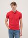 Slim fit pure cotton red short sleeve polo shirt_2