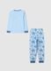 Children's pyjamas in pure cotton blue regular fit_1
