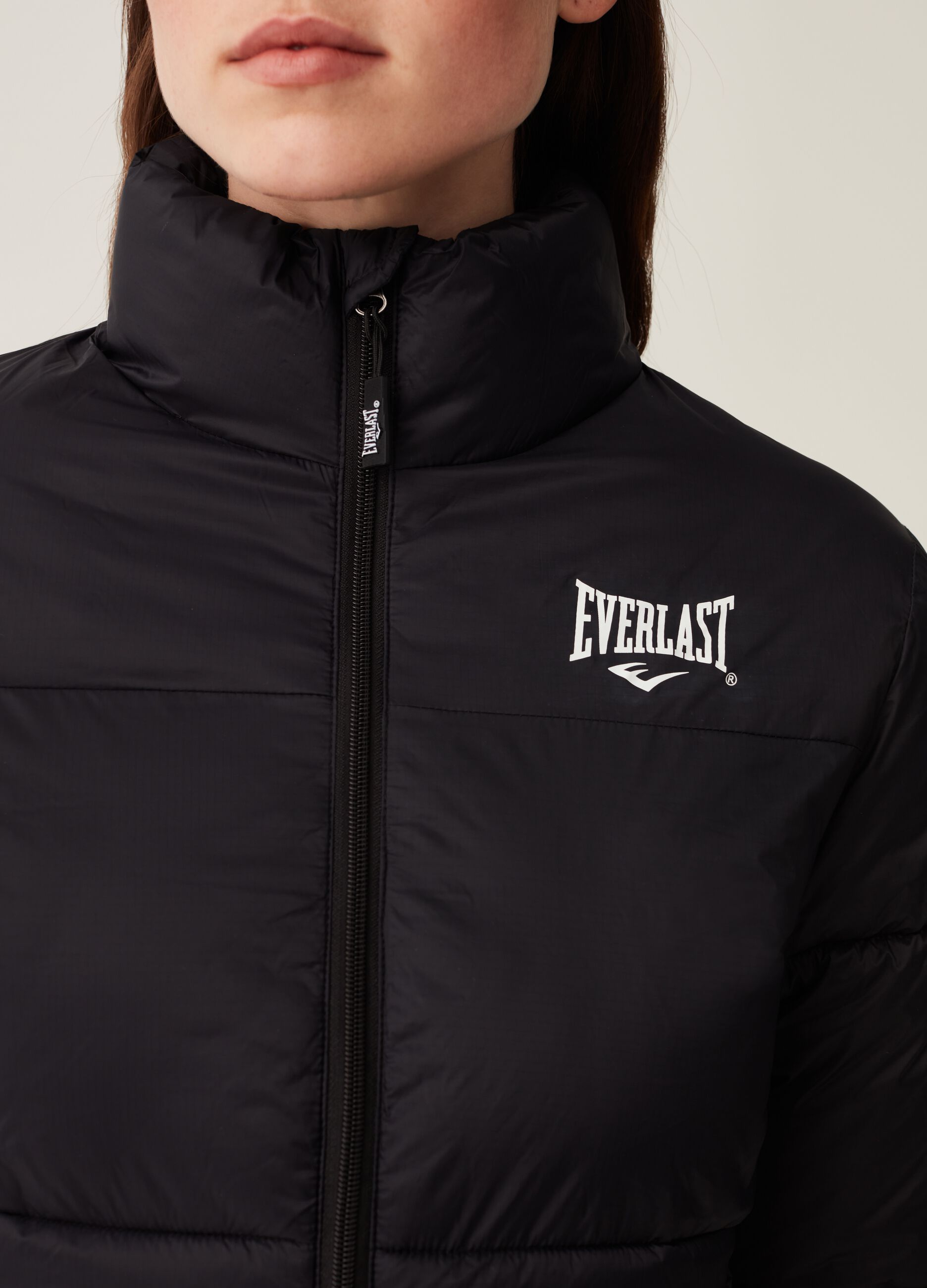 Piumino full-zip con stampa logo_3